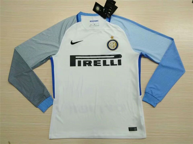 Inter Milan 2017/18 Away Long sleeve Soccer Jersey